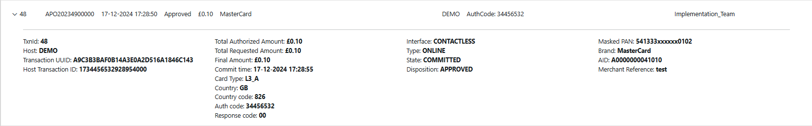 Transaction Monitoring